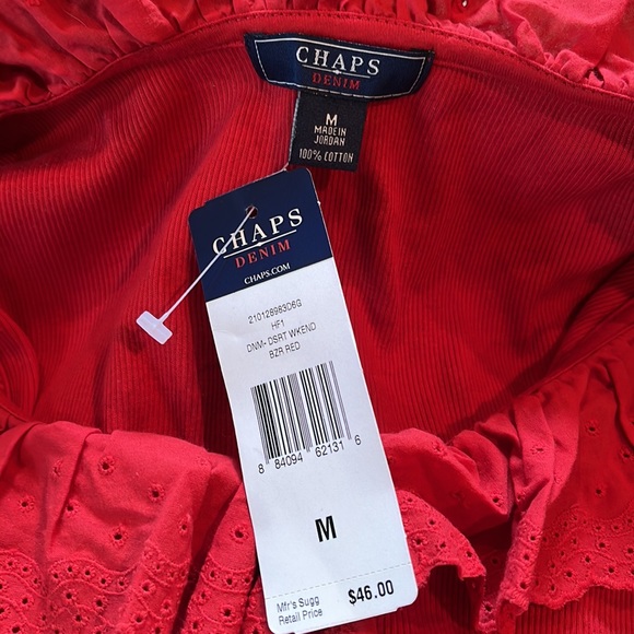 NWT Red Ruffle Tank - Picture 4 of 4